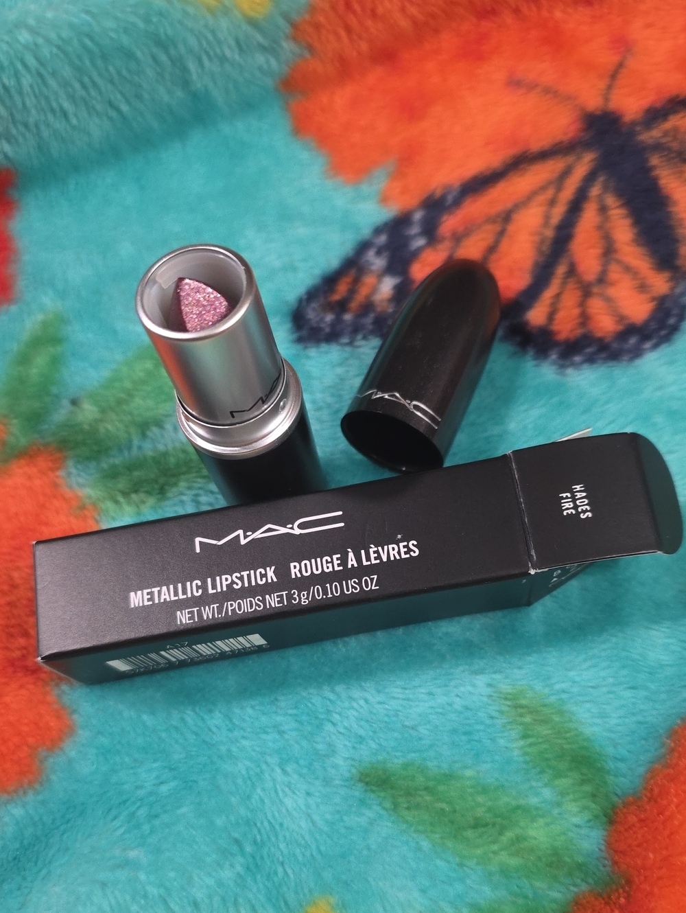 Mac Hades Fire Metallic Lipstick NIB
